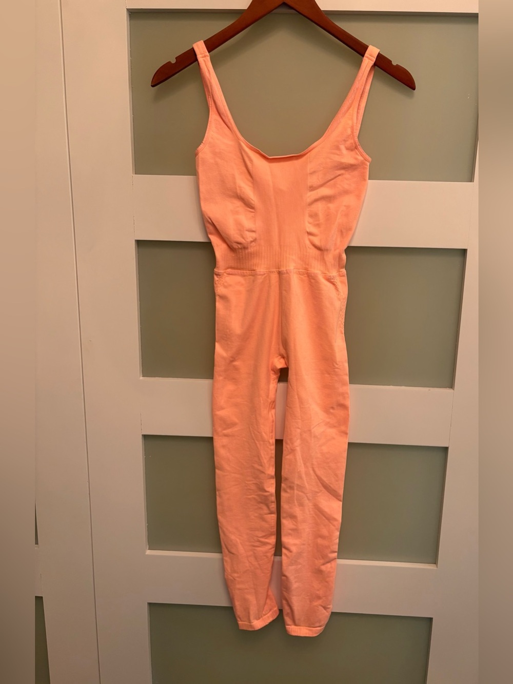 Free People Movement Good Karma Onesie in Orange XS/S NEW